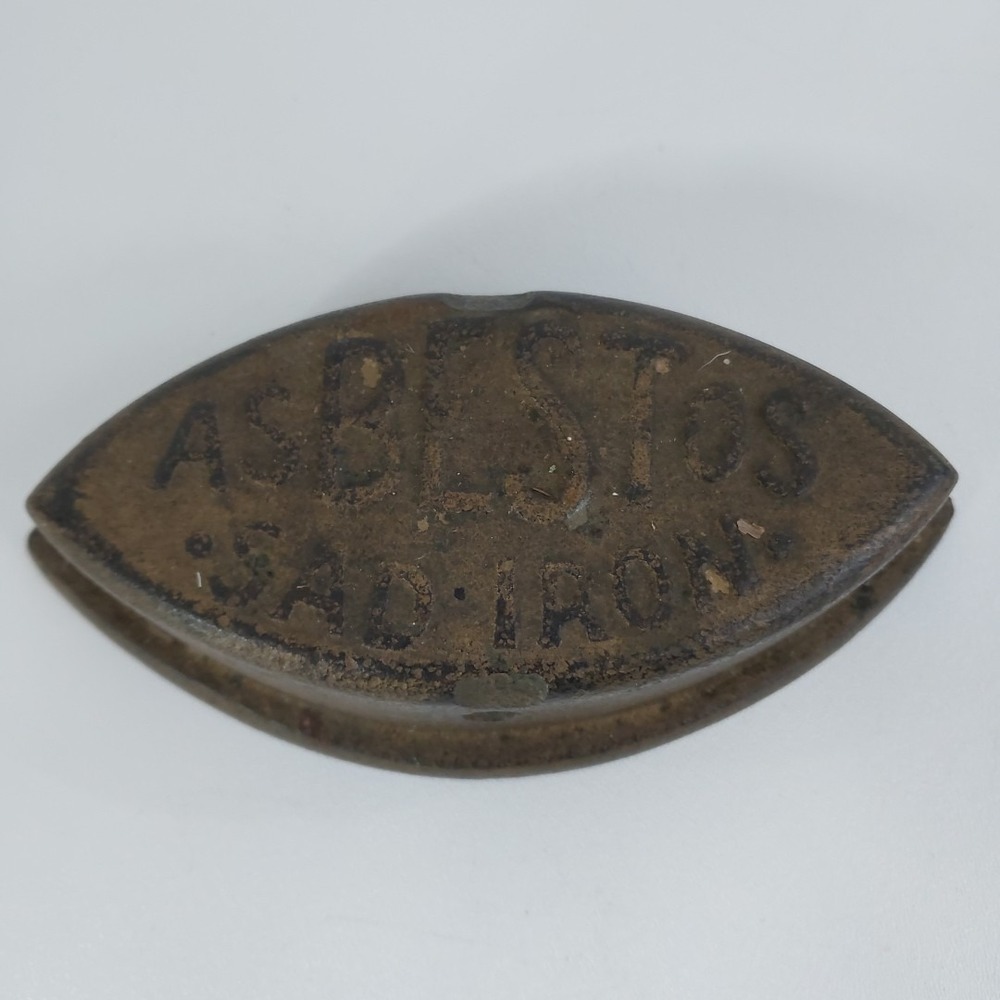 Antique Cast Iron Asbestos Sad Iron Door Stop / Paper Weight (No Handle) Vintage
